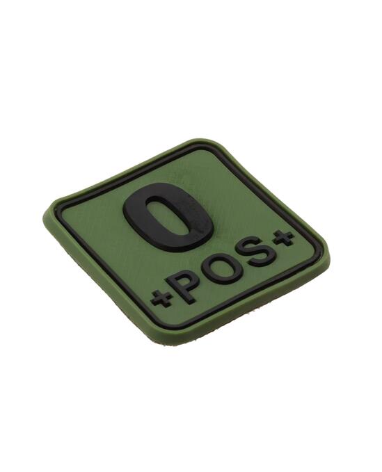 Нашивка Bloodtype Square Rubber Patch 0 +