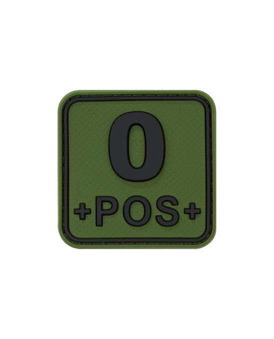 Нашивка Bloodtype Square Rubber Patch 0 +