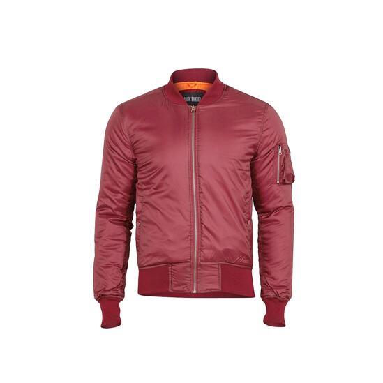 Basic Bomber Jacket Bordeaux