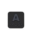 Bloodtype Square Rubber Patch A+
