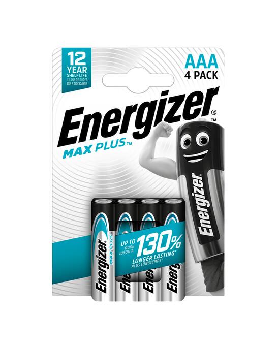 Batteries Energizer MAX PLUS AAA 1.5V 4 pack
