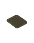 Bloodtype Square Rubber Patch A+ Olive Green