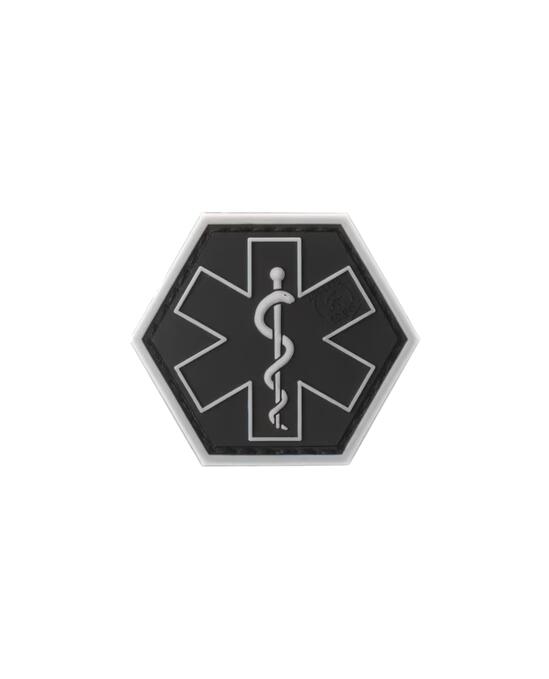 Paramedic Hexagon Rubber Patch Black