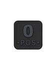 Нашивка Bloodtype Square Rubber Patch 0 +; Black
